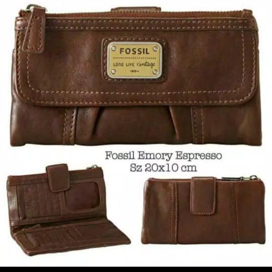 dompet fossil emory espresso