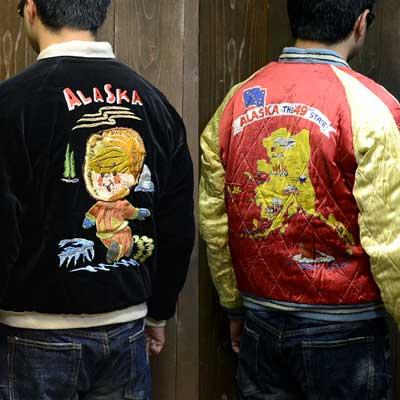 Sukajan Tailor Toyo - ALASKA BOY x ALASKA MAP - Velveteen Model