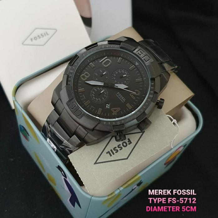 Jam Tangan Pria Fossil Bronson FS 5712 FS 5711 Original 50mm Fullset