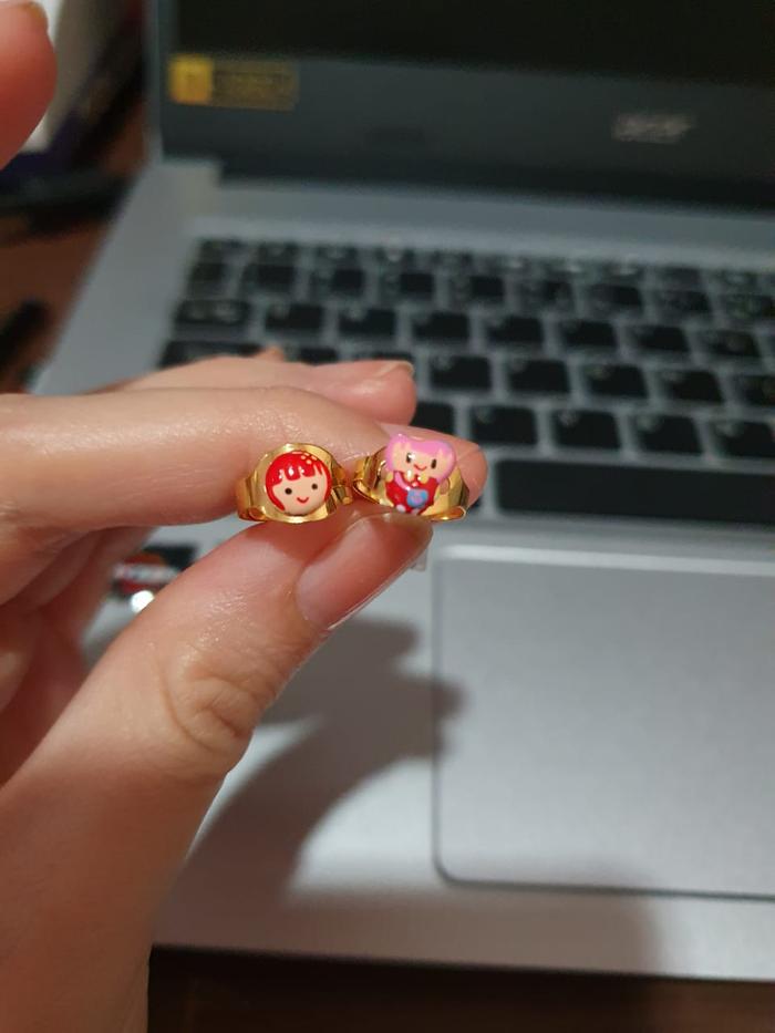 Cincin Bayi Model Boneka Emas Asli