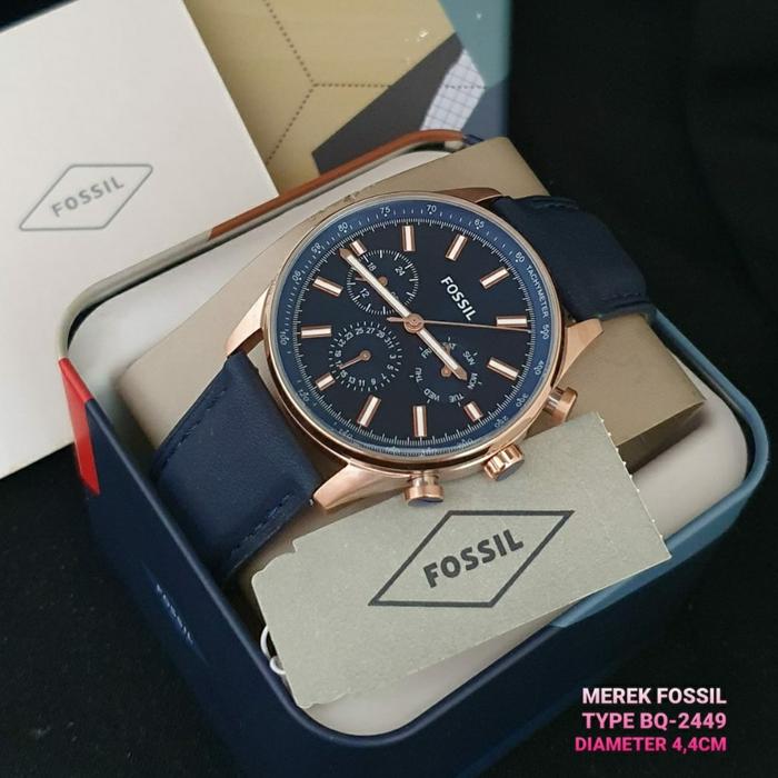Jam Fossil Sullivan Copper BQ 2512 2449 2457 Original 44mm Fullset