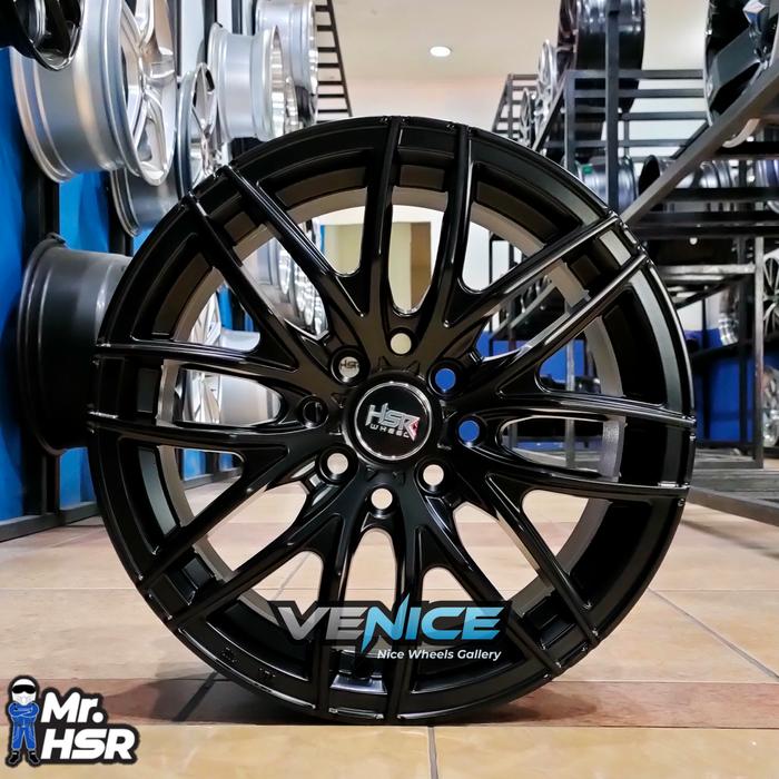 Velg Mobil Ring 15 Comoro Hsr Black (Avanza,Brio,Datsun,Mobilio) Medan