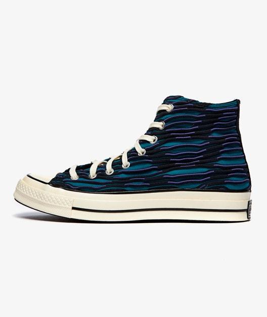 Sepatu Converse Chuck 70 70s Wavy Vibrant Knit Hi Ocean Depths Murah