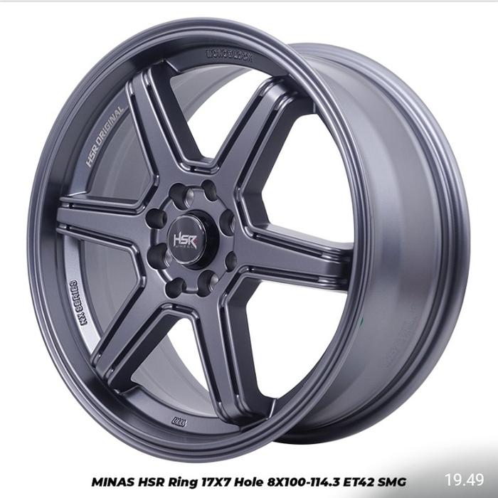 Velg racing minas hsr 17x7 hole 8 et42 smg