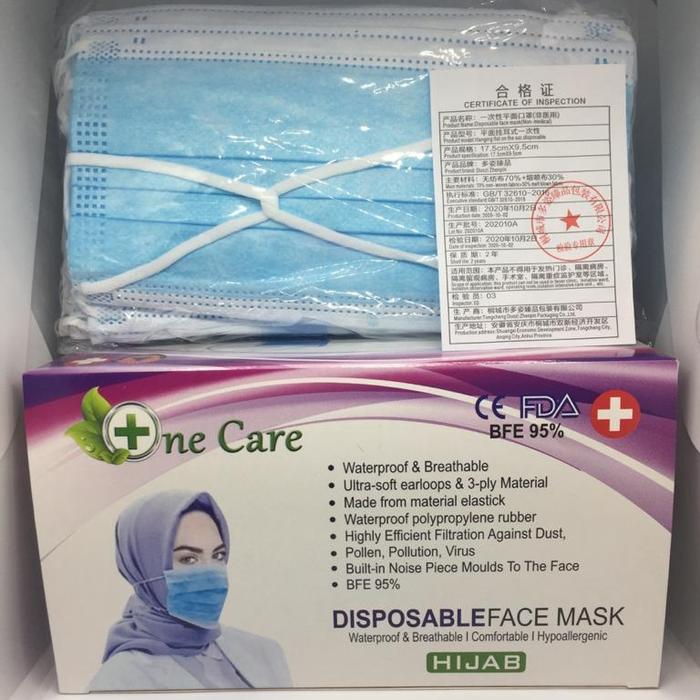 Masker hijab one care