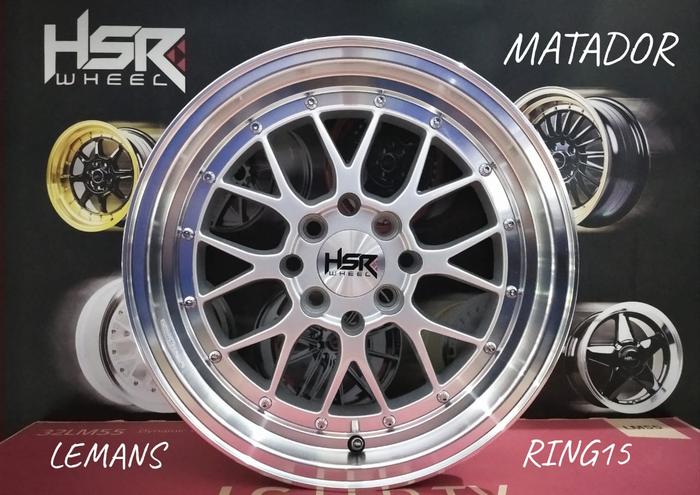 velg racing hsr type LEMANS U272 HSR R15X7 H8X100-114,3 ET38 SML