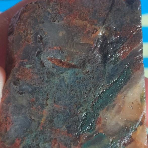 Natutal Lumut Suliki Kristal ( Rough / Bahan Batu Akik - bukan bacan )