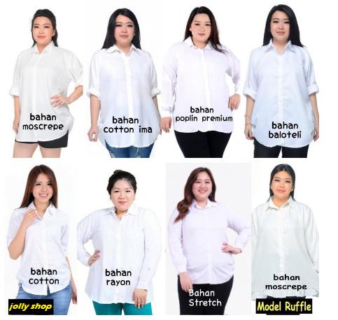 Kemeja Kerja Jumbo Kemeja Kerja Putih Kemeja Kerja Hijab