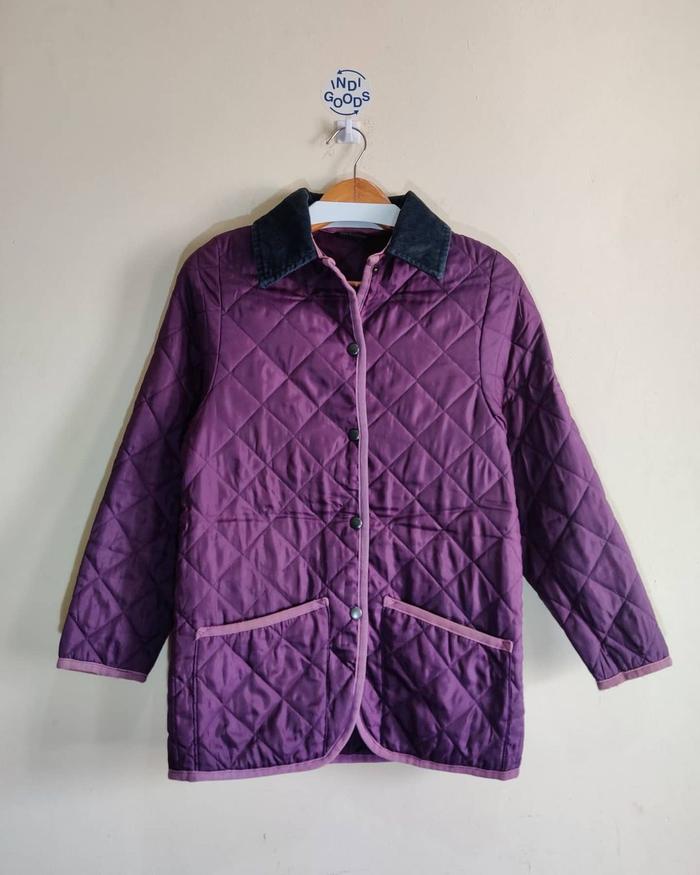 Jaket Vintage Mackintosh Purple Colorway Quilted Jacket no Nike Stussy
