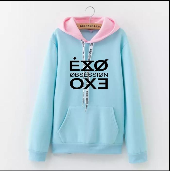 SWEATER HOODIE KPOP KOREA EXO OBSESSION SUHO DO BAEKHYUN KAI