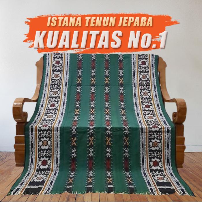 Kain Tenun Ikat Blanket Songket Troso Jepara Motif Bunga NTT