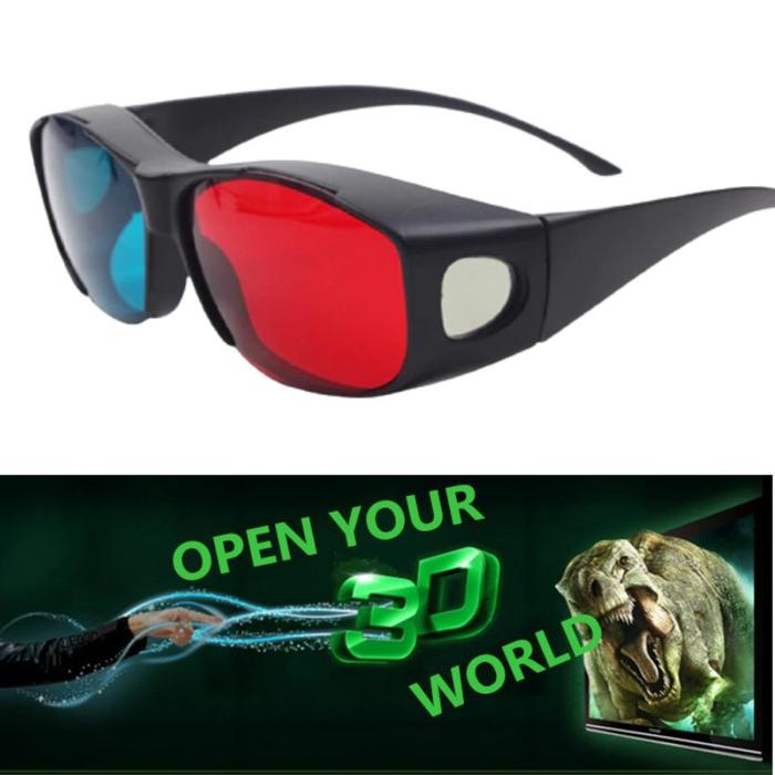 Kacamata Kaca Mata 3d 3 dimensi 3 D TV Frame Lebar