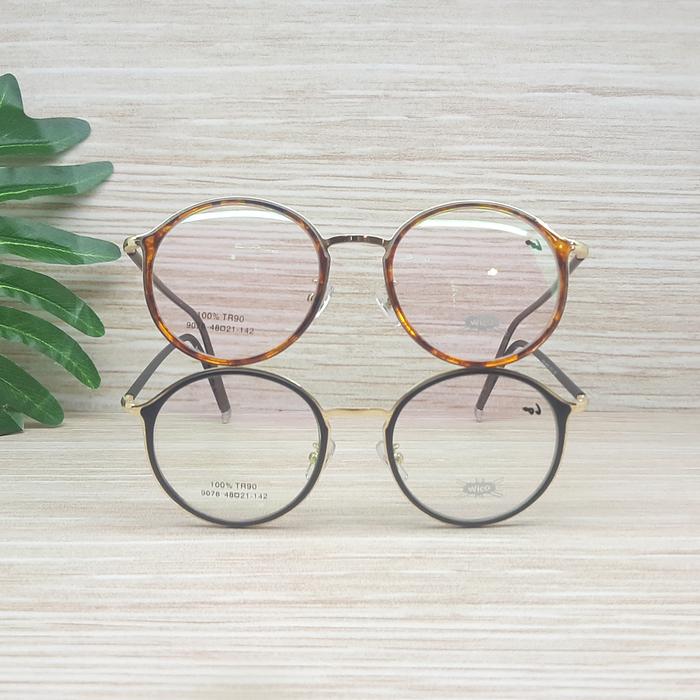 Frame kacamata wanita wico 9078 C01 C99 Frame kacamata bulat wanita