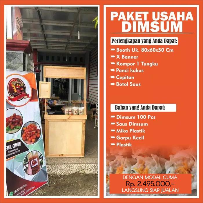Paket usaha dimsum booth portable gak harus franchise