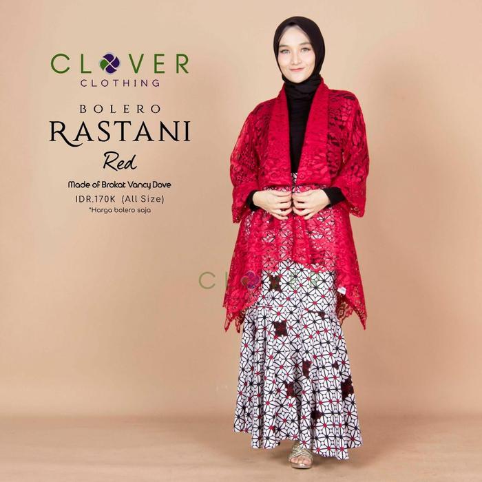 baju bolero brokat pesta kebaya wanita muslim brukat rastani clover