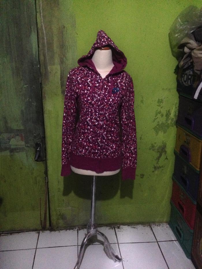 jaket pink hoodie full print by nike original