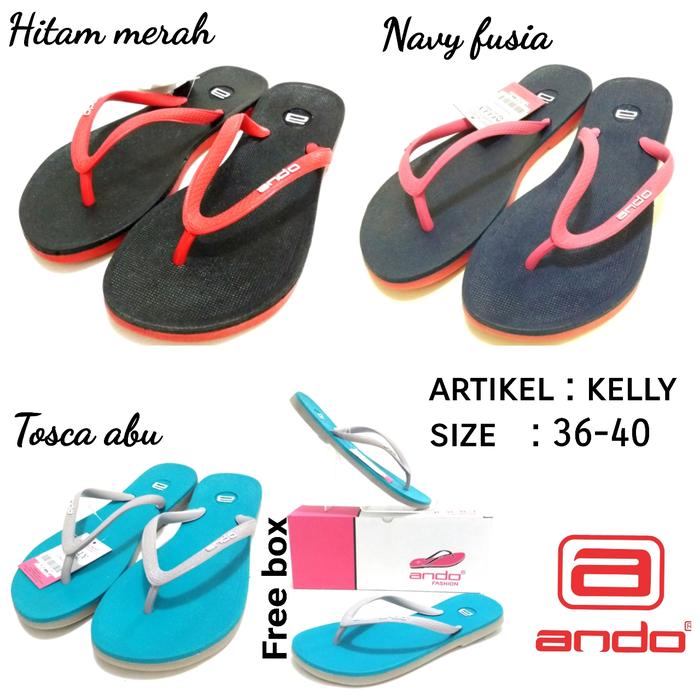 SANDAL JAPIT CEWEK ANDO KELLY FREE BOX