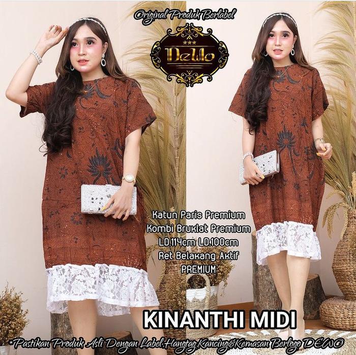 Daster Batik Kinanthi Midi Dress