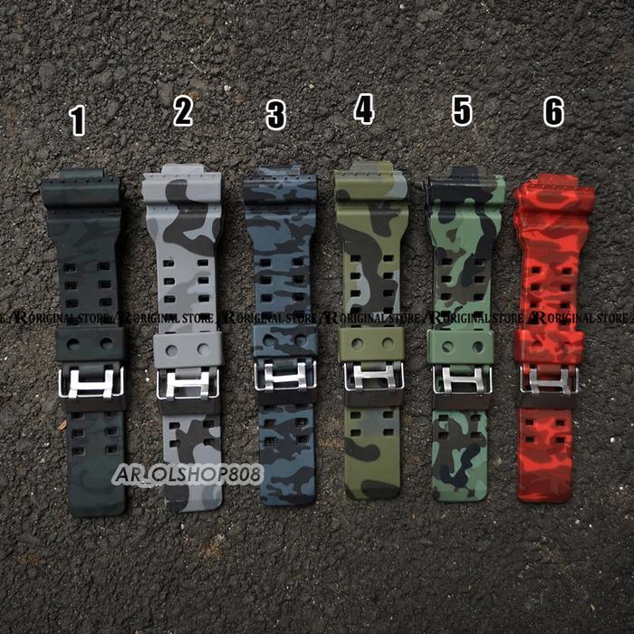 Tali Strap Watch Jam Casio Gshock Strap Digitec Loreng dziner Army