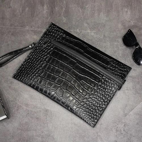 Tas Tangan Clutch Pria SSCO Dompet Panjang Korean Kulit crocodile