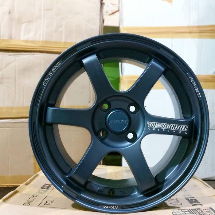 Velg Mobil Racing Rep.Te37 Saga Ring 15 Pcd 4x100 Blue Limited Edition