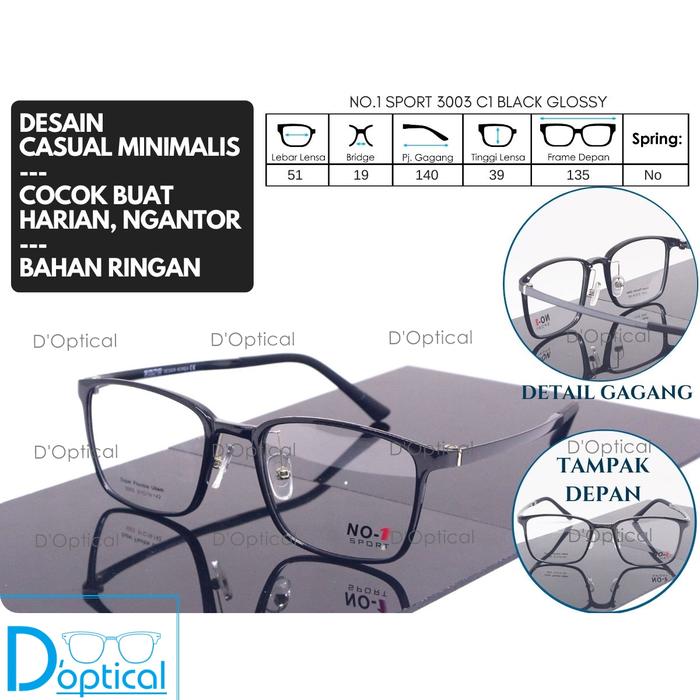 Frame Kacamata Untuk Hidung Mancung