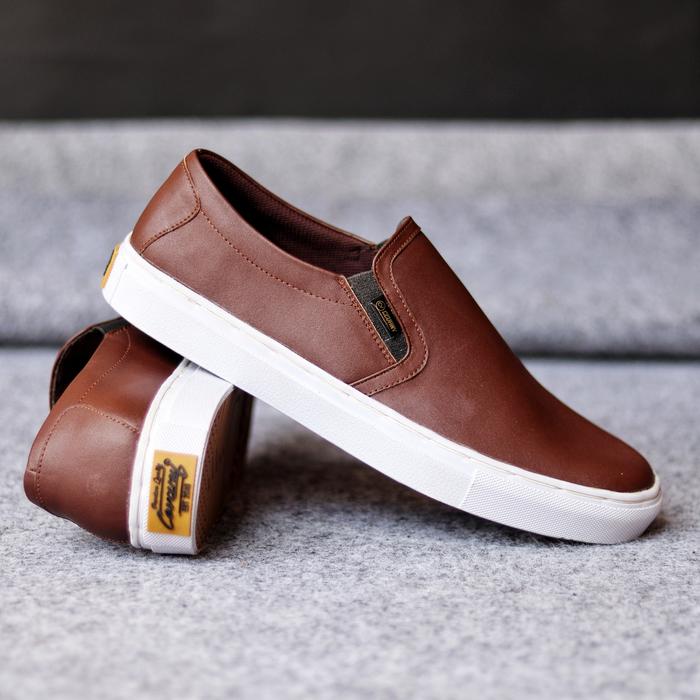 Sepatu Pria Slip on Cevany Footwear Mori Series / kulit asli Sapi Ok