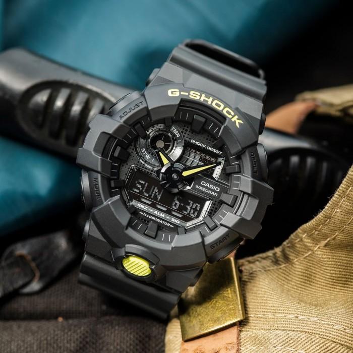 JAM TANGAN PRIA CASIO G-SHOCK GA-700DC-1A ORIGINAL GARANSI RESMI 2TH