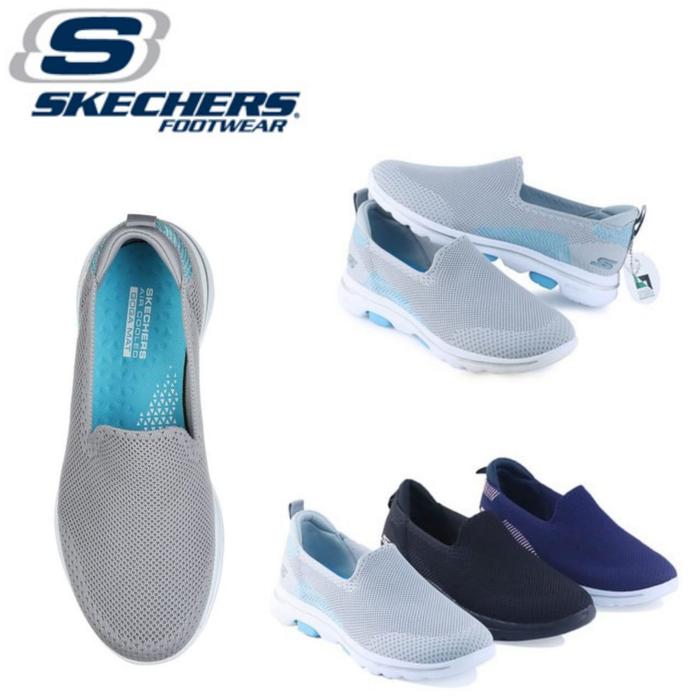 Sepatu Wanita Skechers Go Walk 5 Prized Sepatu Slip On Wanita