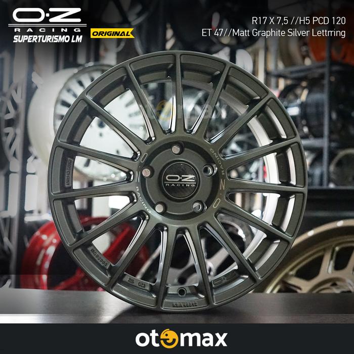 Velg Mobil OZ Original Superturismo LM Ring 17 Matt Graphite Silver Le