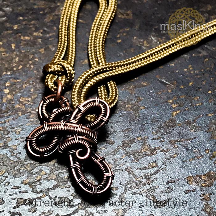 Celtic Cross Pendant / Bandul Kalung Salib Celtic / Wire Cross