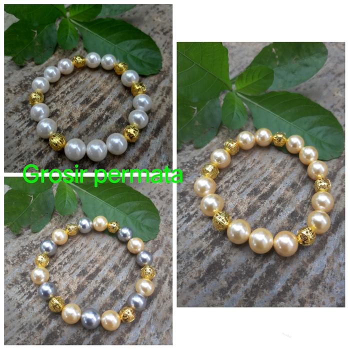 Gelang mutiara shell hiasan cermai