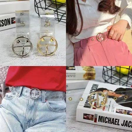 Mika transparant - ikat pinggang wanita - ring belt cewek kekinian