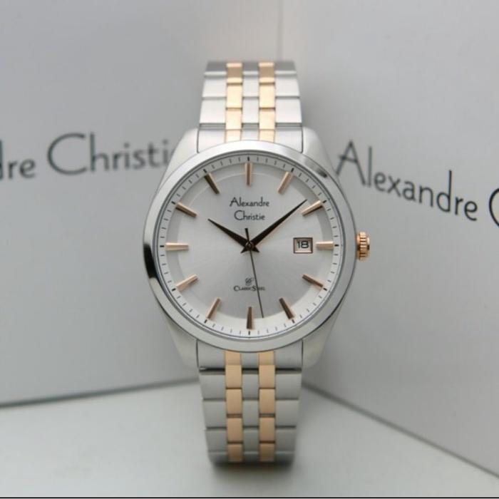 Alexandre christie 8635 Man silver kombinasi rosegold