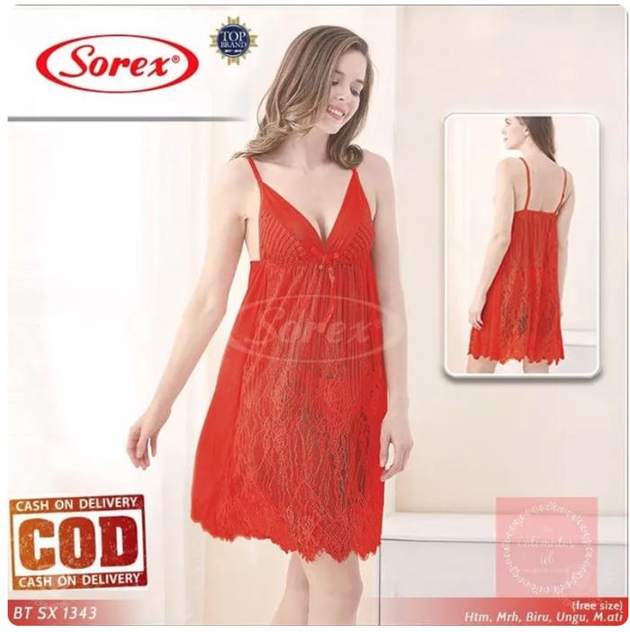 Lingerie Sexy Transparan SOREX Baju Tidur SX 1343