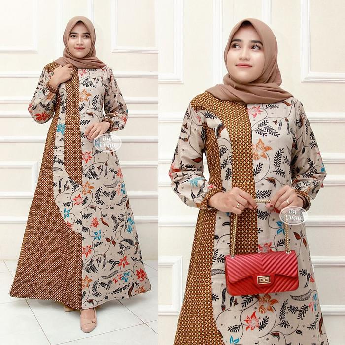 Gamis Batik - Gamis Batik Modern - Gamis Terbaru