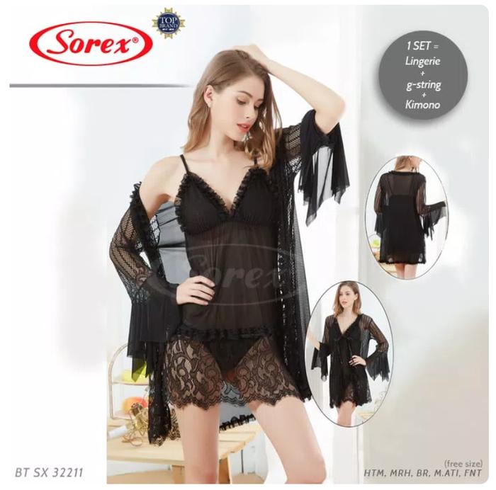Kimono Sexy SOREX 32211 - Baju Tidur Transparan