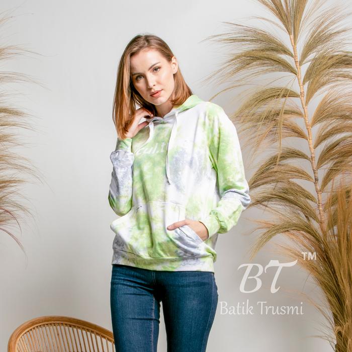 BATIK TRUSMI - HOODIE TIE DYE RAINBOW SWEATER