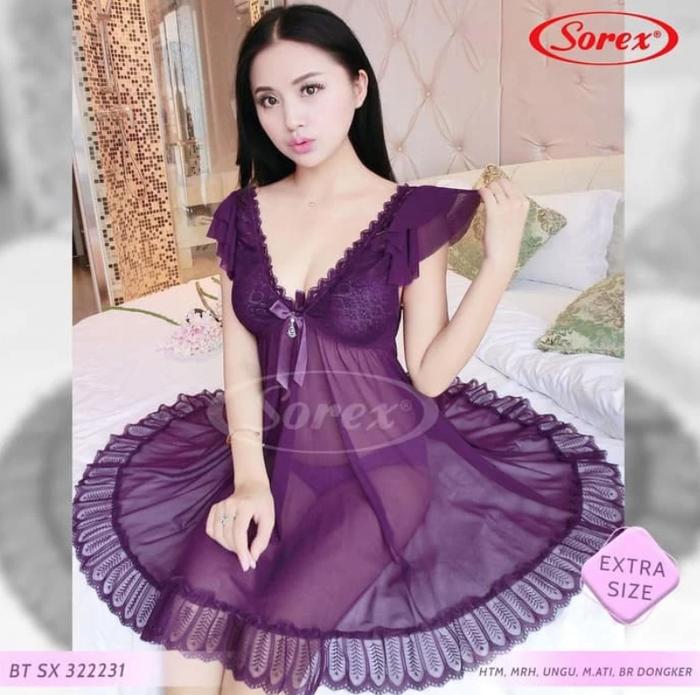 Lingerie Sexy Sorex 32231 - Baju Tidur Transparan Sorex Ori