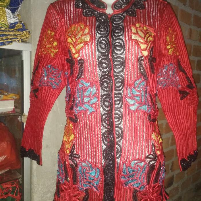 baju kebaya sulam usus Lampung