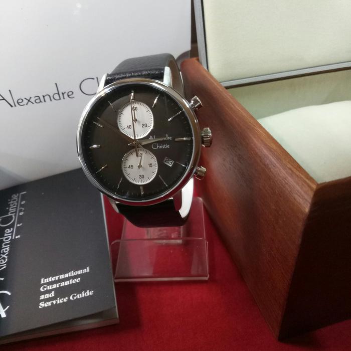 jam tangan analog pria alexandre christie ac 6572 MC solid steel