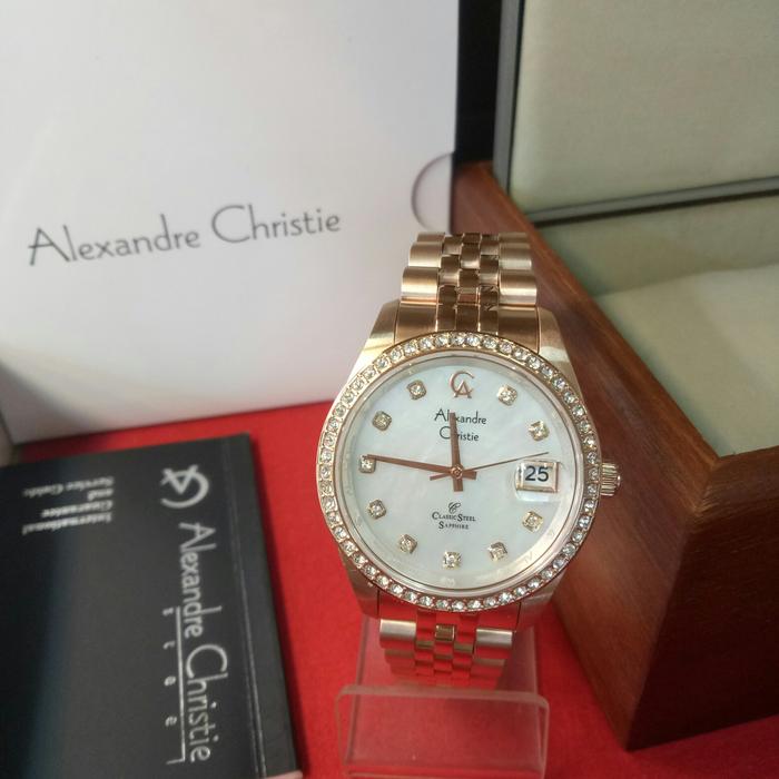 jam tangan analog pria alexandre christie ac 5012 MD all steel