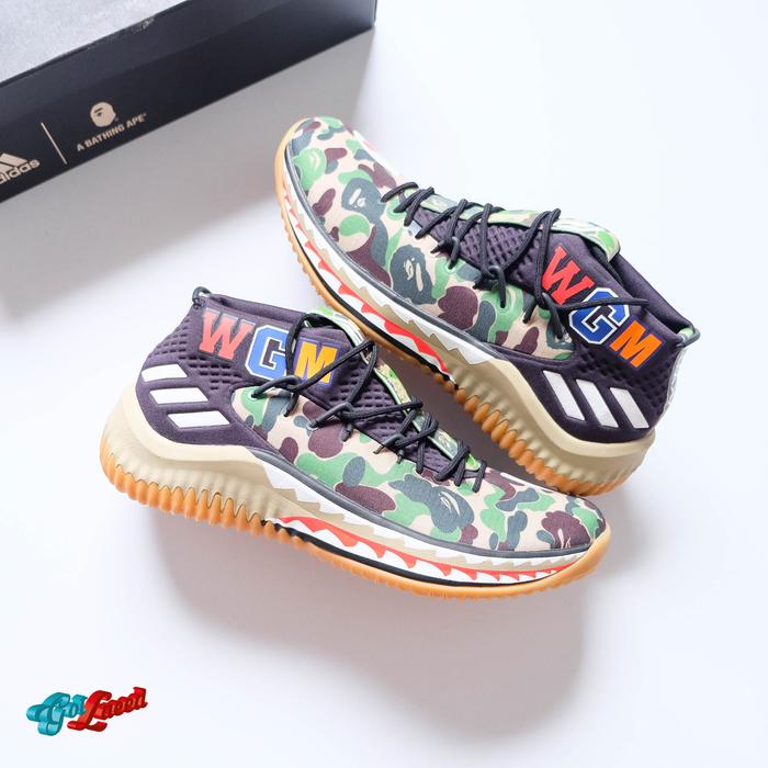 ADIDAS DAME 4 BAPE GREEN CAMO