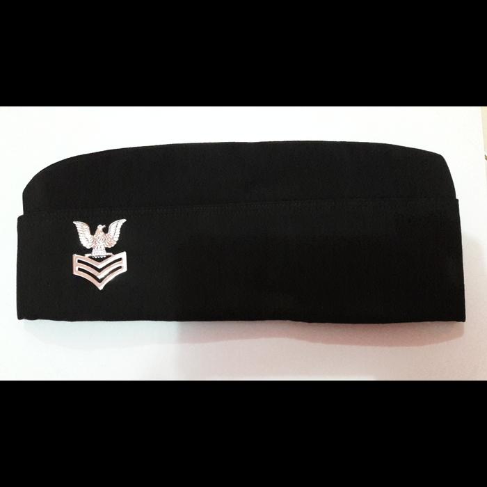 us navy garrison hat black