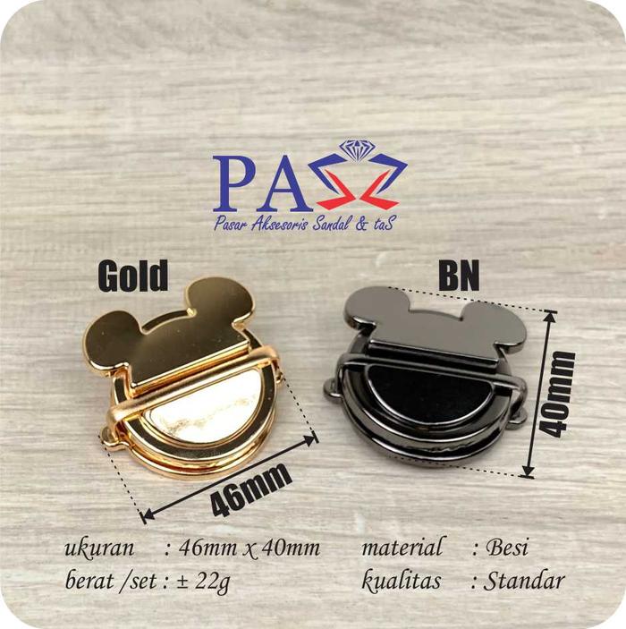 Kunci Tas Sodok Besi M1005 (per 2 pcs)