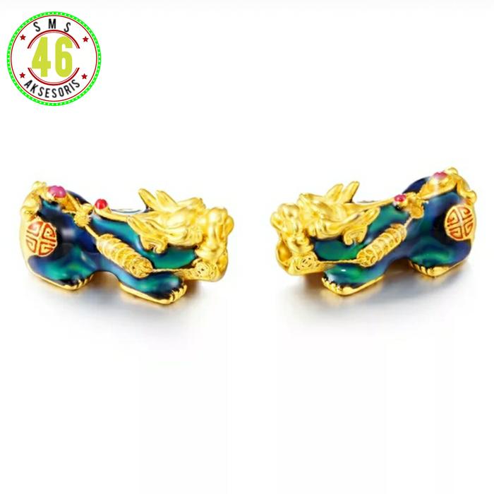 Pixiu Naga Emas Bahan Gelang Hongkong
