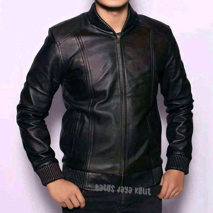 Jaket kulit asli + jaket kulit domba + jaket kulit pria + jaket j15