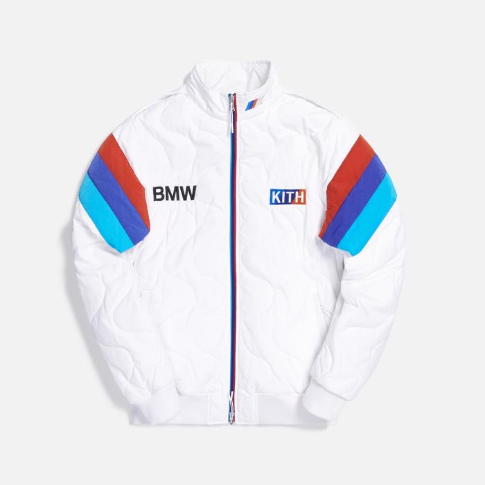 Kith x BMW Quilted Racing Jacket "White"