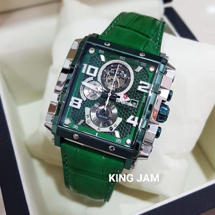 Jam Tangan Pria Expedition E 6757 Original Green Garansi Resmi