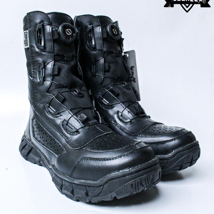 SEPATU MODE TALI PUTAR KULIT CAANGGO MILITERY